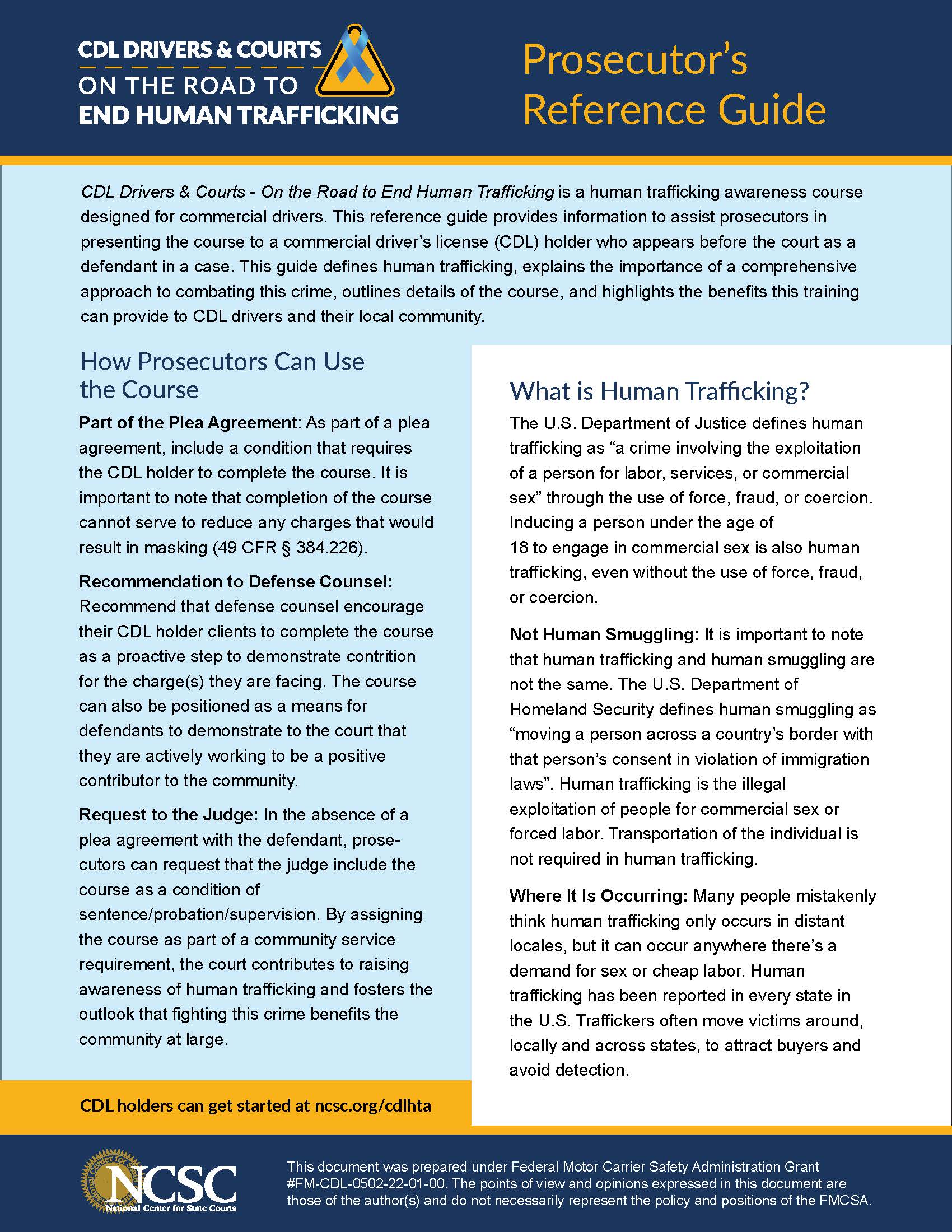 Prosecutor's Reference Guide